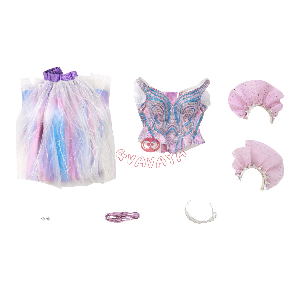 Gvavaya Anime Cosplay Witch Cosplay Glinda‌ Blue Gown Cosplay Costume