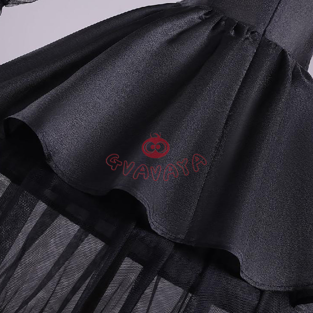 Gvavaya Movie Cosplay Wednesday Party Dress Wednesday Cosplay Halloween Costume