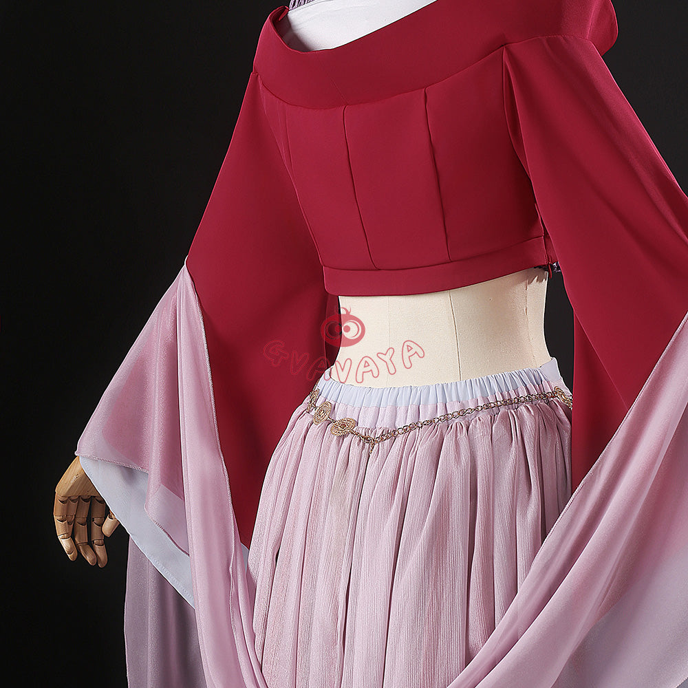 Gvavaya Anime Cosplay The Apothecary Diaries Cosplay Maomao Dance Red Dress Maomao Cosplay Costume