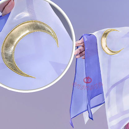 Gvavaya Game Cosplay Genshin Impact Cosplay Columbina (Damselette) Cosplay Costume A