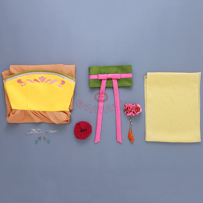 Gvavaya Anime Cosplay Maomao Yellow Dress Maomao Cosplay Costume