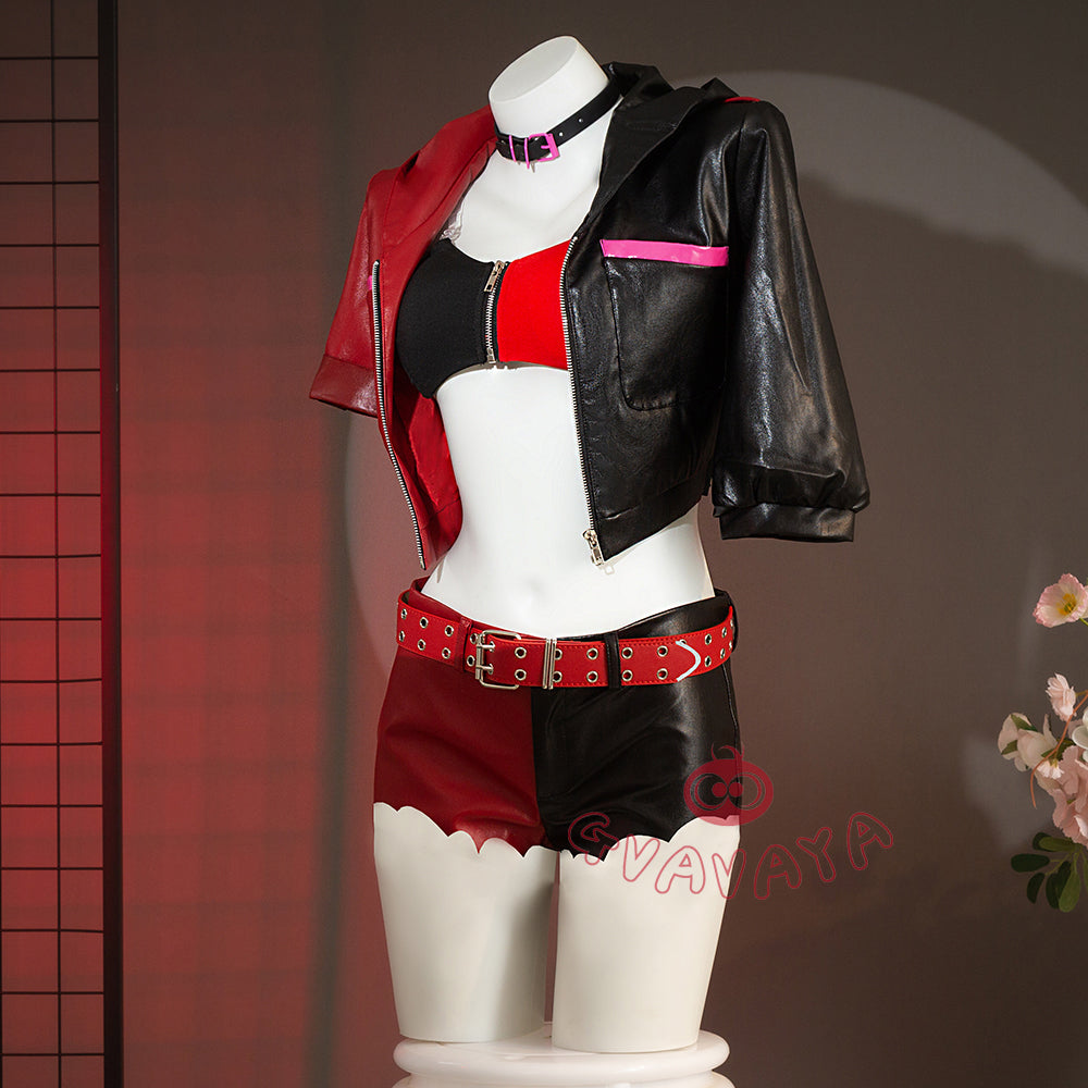 Gvavaya Anime Cosplay Suicide Squad ISEKAI Cosplay The Clown's Girl Harley Quinn Cosplay Costume