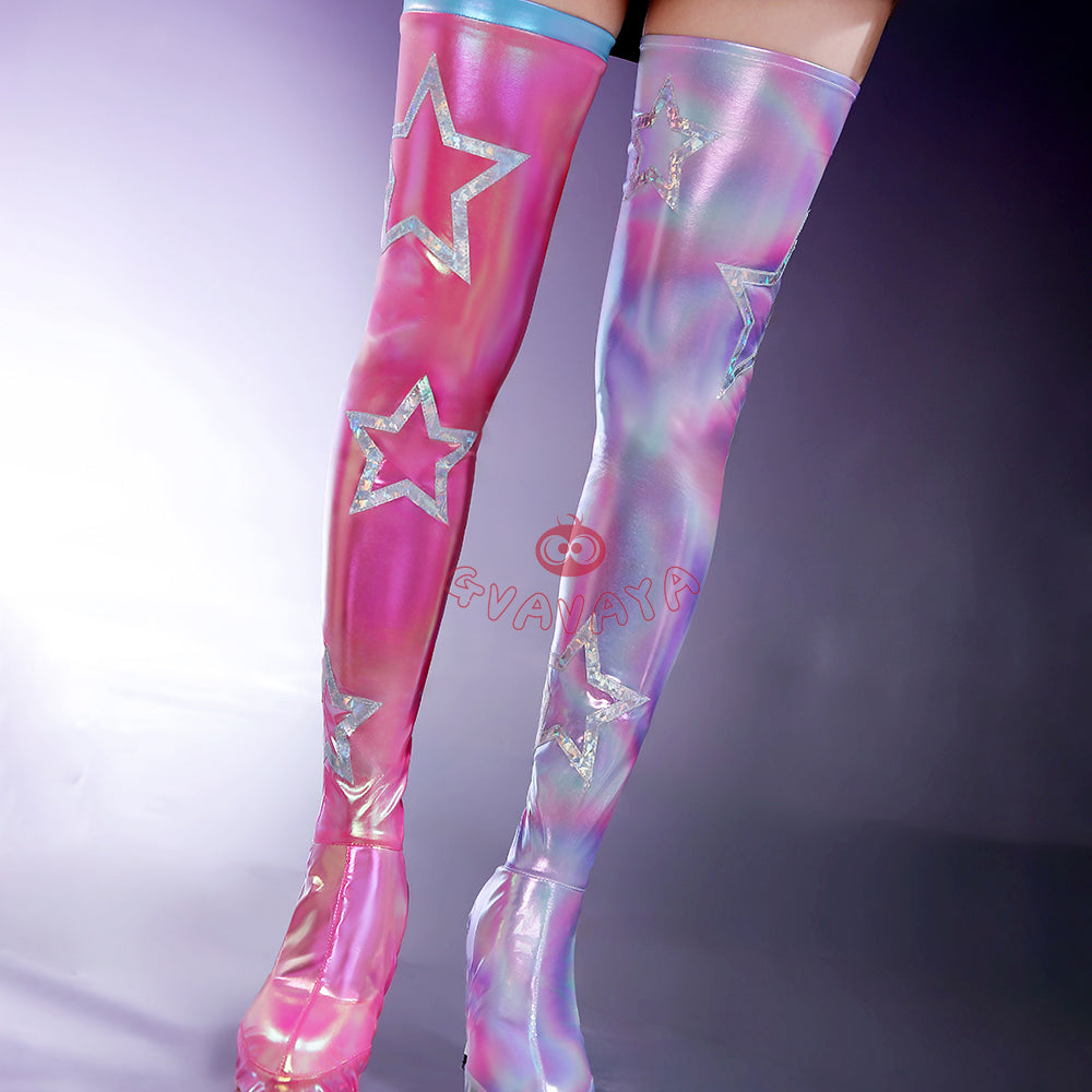 Gvavaya Game Cosplay MR Luna Snow‌ Disco Pop Cosplay Costume