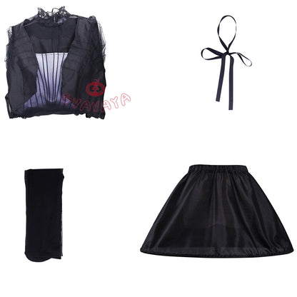 Gvavaya Movie Cosplay Wednesday Party Dress Wednesday Cosplay Halloween Costume