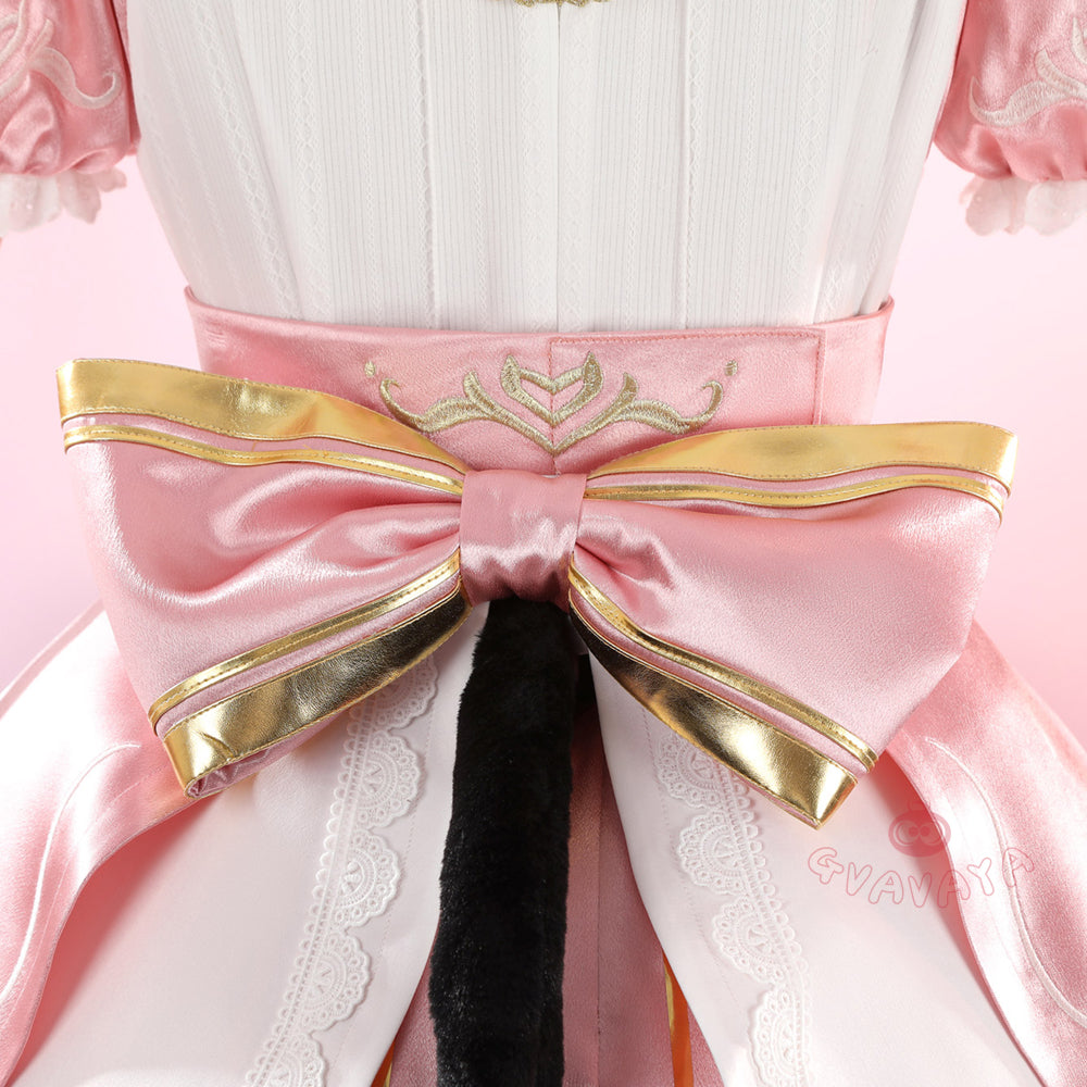 Gvavaya Game Cosplay Kiriko Pink Cat Maid Cosplay Costume