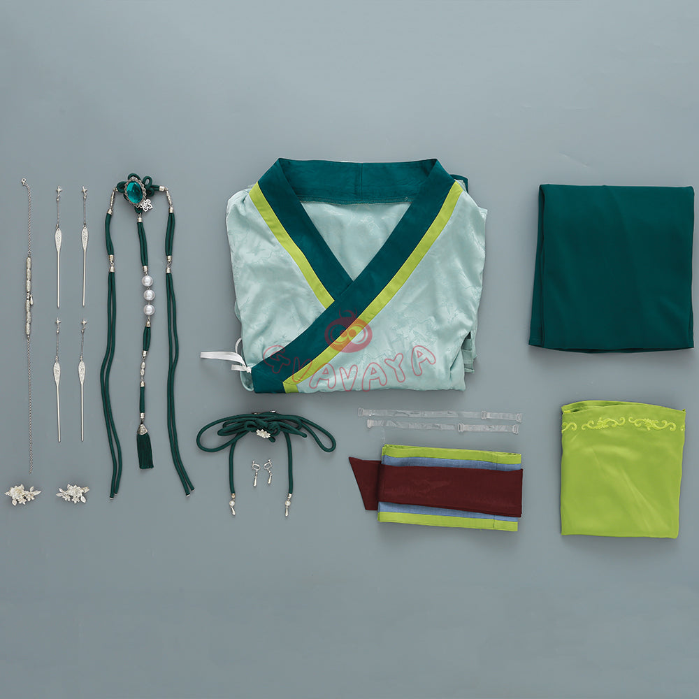 Gvavaya Anime Cosplay The Apothecary Diaries Cosplay Kusuriya no Hitorigoto Maomao Green Cosplay Costume