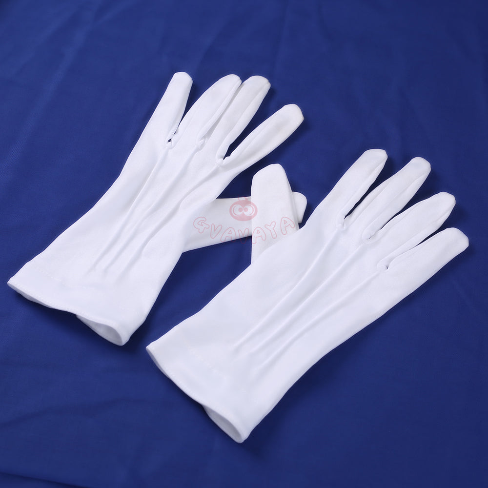 Gvavaya Anime Cosplay Soul Ater Cosplay Maka Albarn White Blue Cosplay Costume