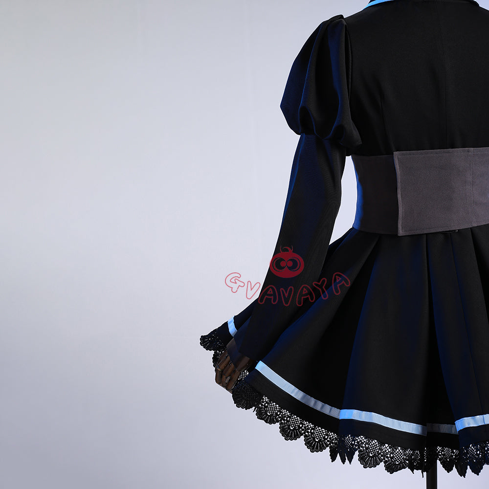 Gvavaya Cosplay Shugoo Charaa! Cosplay Utau Tsukiyomi Black Dress Utau Hoshina Gothic Lolita Cosplay Costume