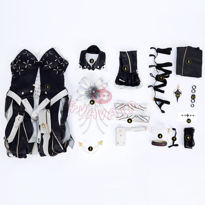 Gvavaya Game Cosplay WuWa Cosplay Dark Phrovola Cosplay Costum