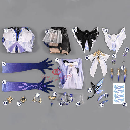 Gvavaya Game Cosplay Genshin Impact Cosplay Skirk Cosplay Costume A