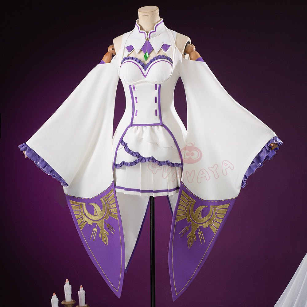 Gvavaya Anime Cosplay Re Zero Cosplay Emilia Cosplay Costume