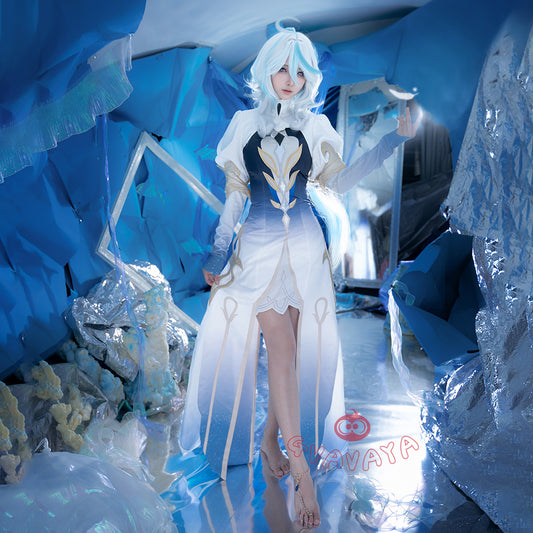 Gvavaya Game Cosplay Genshin Impact Fontaine Hydro Archon Focalors Cosplay Furina God of Justice Divinity Costume Focalors Cosplay