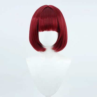Gvavaya Anime Cosplay Oshi no Ko: Kana Arima Cosplay Wig Wine Red 34cm Hair