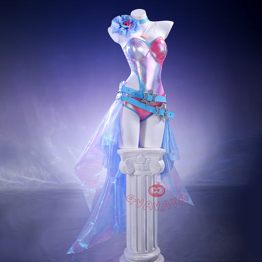 Gvavaya Game Cosplay MR Luna Snow‌ Disco Pop Cosplay Costume