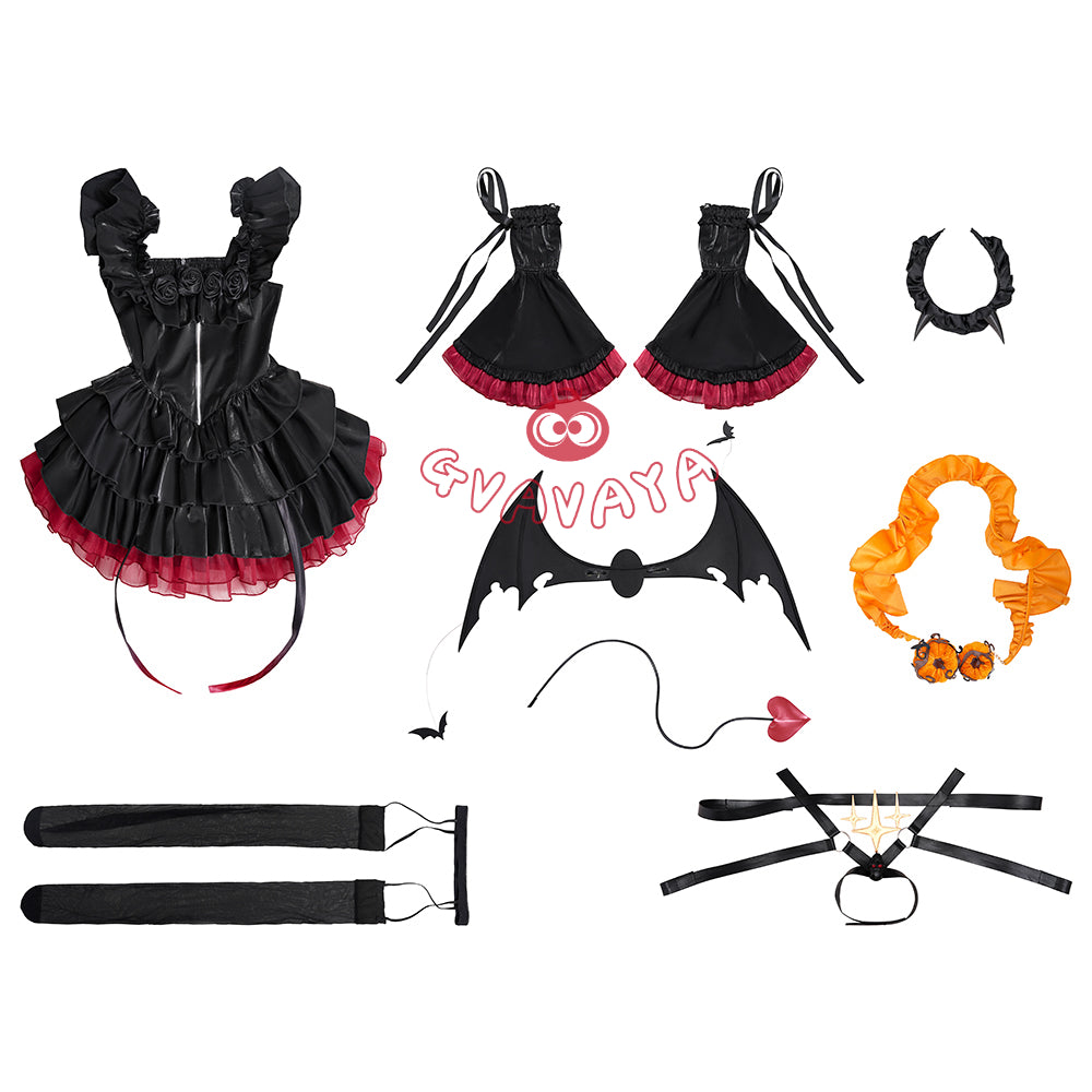 Gvavaya Cosplay Virtual Singer Cosplay Kasane Teto Little Devil Cosplay Costume Halloween Teto Cosplay