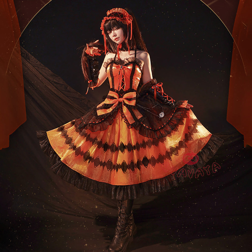 Gvavaya Cosplay DATE A LIVE  Cosplay Costume Tokisaki Kurumi (Nightmare) Cosplay