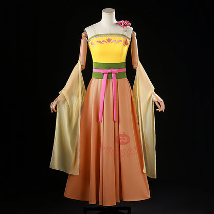 Gvavaya Anime Cosplay Maomao Yellow Dress Maomao Cosplay Costume