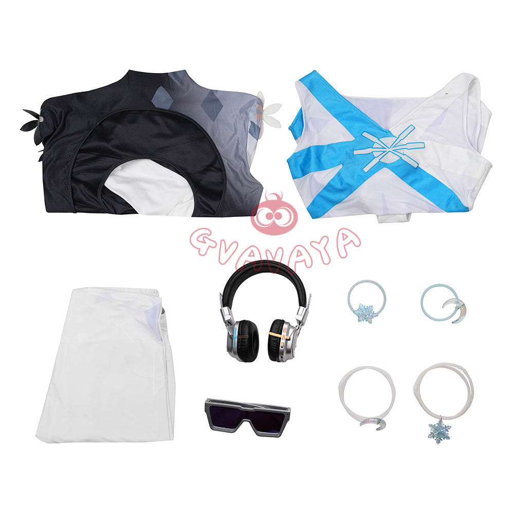Gvavaya Game Cosplay MR Luna Snow Cool Summer Costume Luna Snow Cosplay