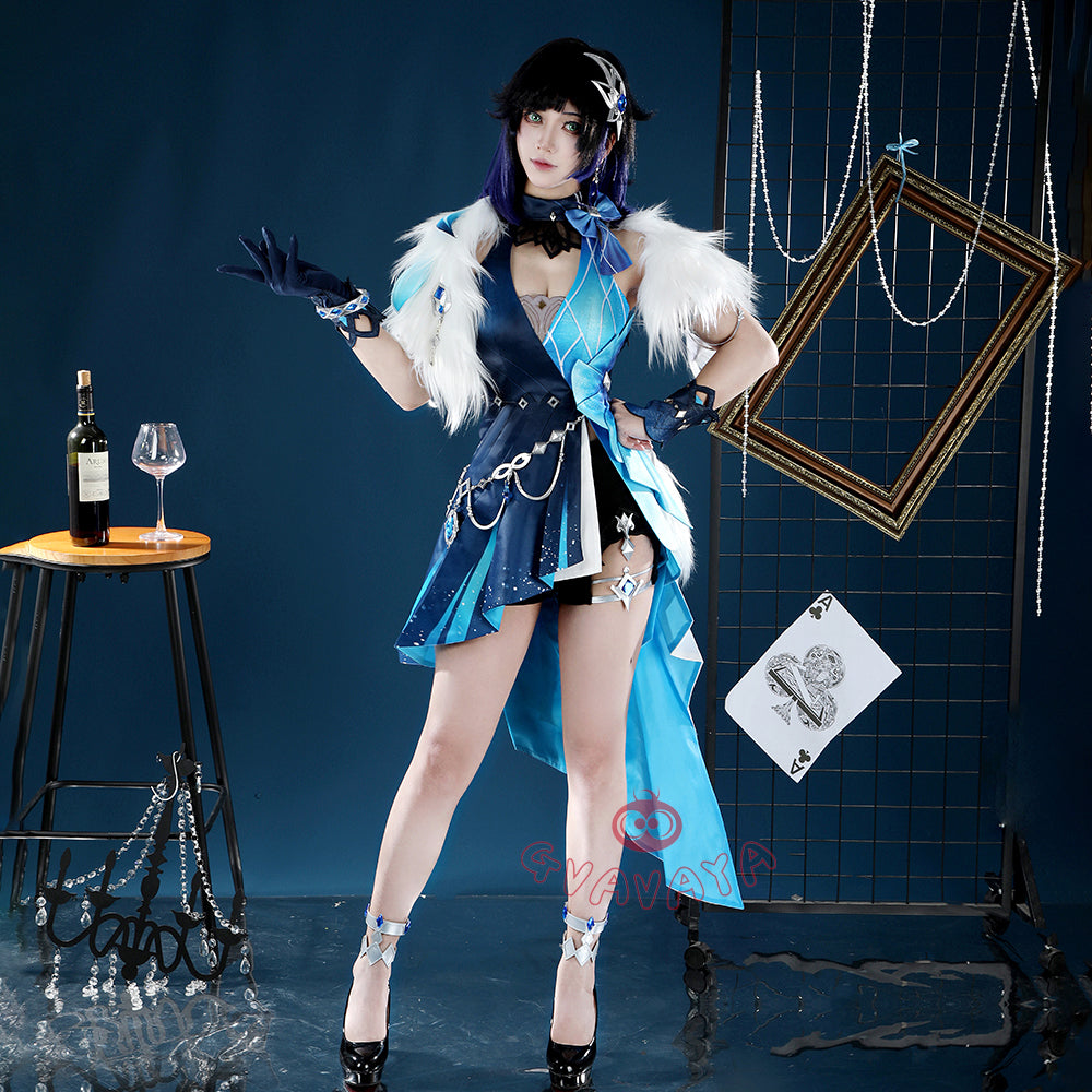 Gvavaya Game Cosplay Genshin Impact Yelan Tranquil Banquet Outfit Yelan Cosplay Costume