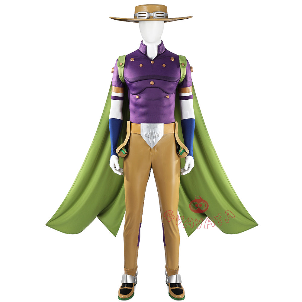 Gvavaya Cosplay STEEL BALL RUN Cosplay Costume JoJo Gyro Zeppeli Cosplay Costume