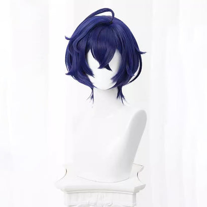 Gvavaya Anime Cosplay Zenless Zone Zero Belle Cosplay Wig Blue 35cm Hair