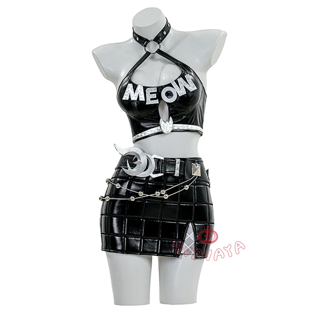 Gvavaya Game Cosplay MR Black Cat Urban Predator Cosplay Costume