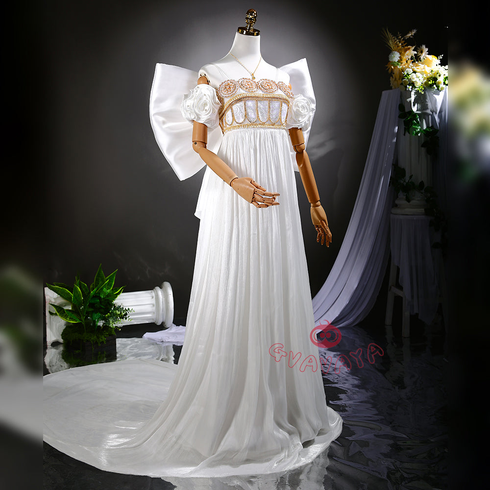 Gvavaya Cosplay Sailor Moon Cosplay Usagi Princess White Costume Cosplay