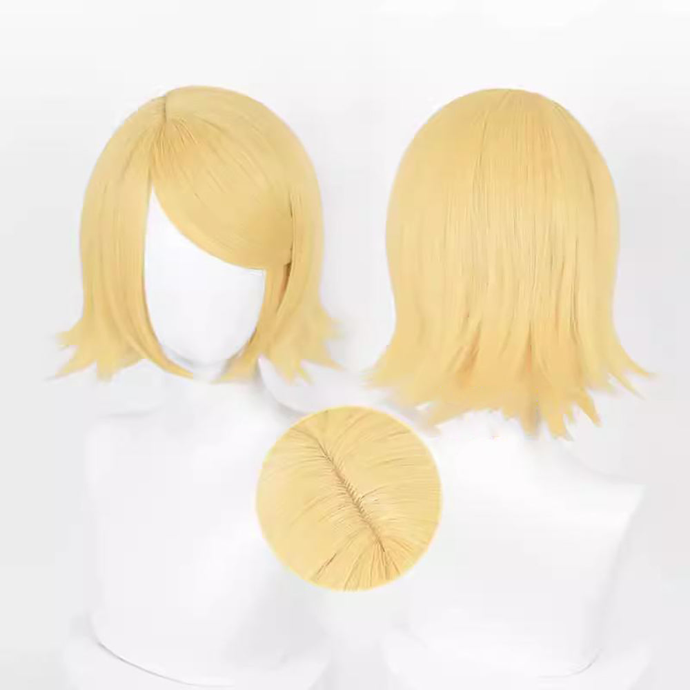Gvavaya Cosplay V+ Kagamine Rin/Len Cosplay Wig Light Yellow 32cm Long Hair