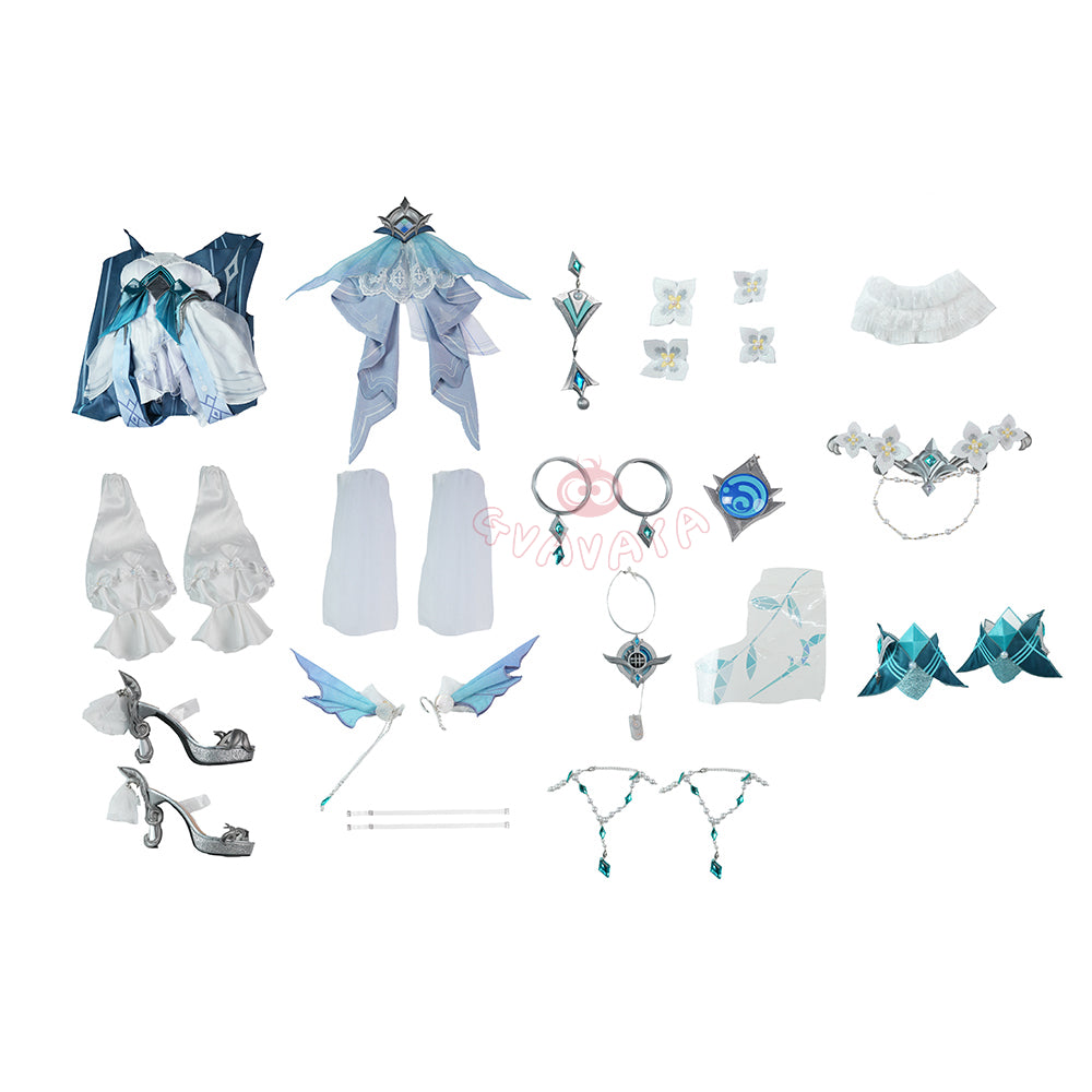 Gvavaya Game Cosplay Genshin Cosplay Vodyanitsa Cosplay Costume