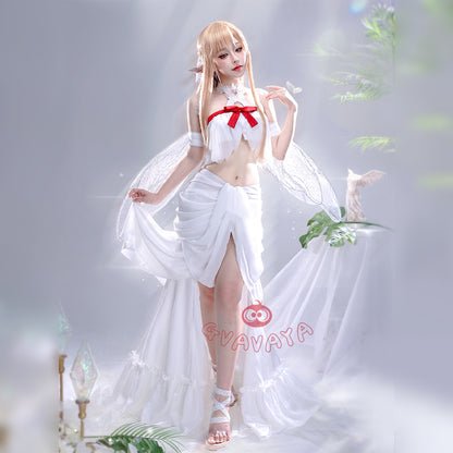 Gvavaya Anime Cosplay Sword Art Online Cosplay Asuna Yuuki Cosplay Costume