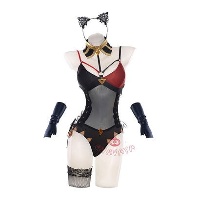 Gvavaya Game Cosplay Genshin Impact Dehya Fanart Cat Girl Cosplay Costume