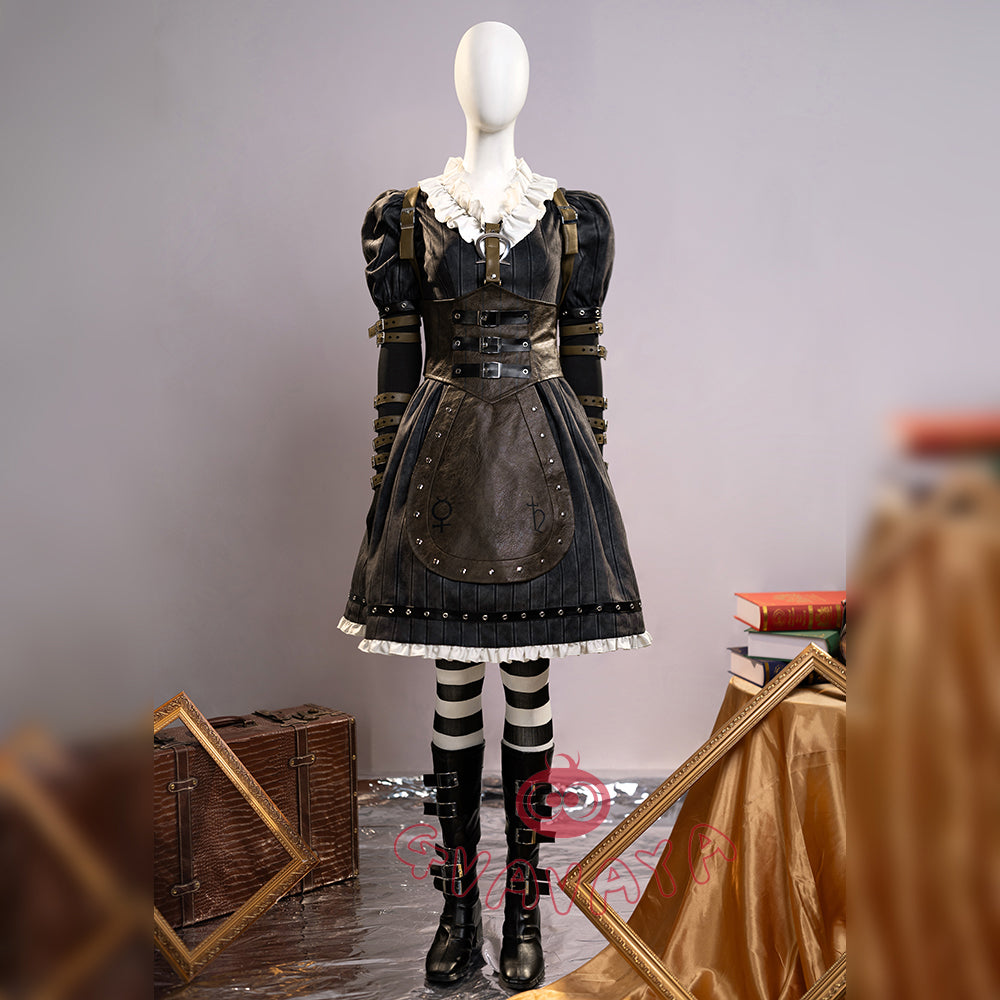 Gvavaya Game Cosplay Alice: Madness Returns Cosplay Alice Steamdress Alice Cosplay Costume