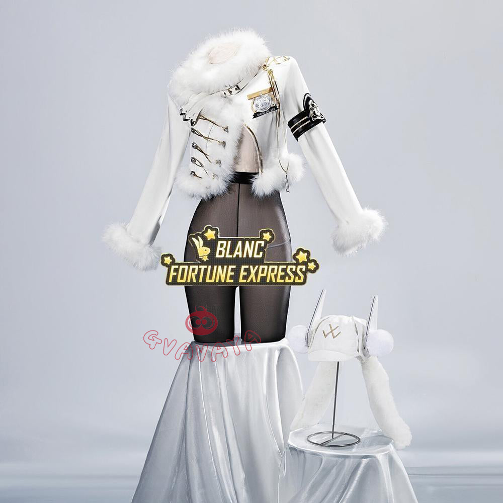 Gvavaya Game Cosplay Goddess of Victory: Nikke Cosplay Blanc (Fortune Express) Cosplay Costume