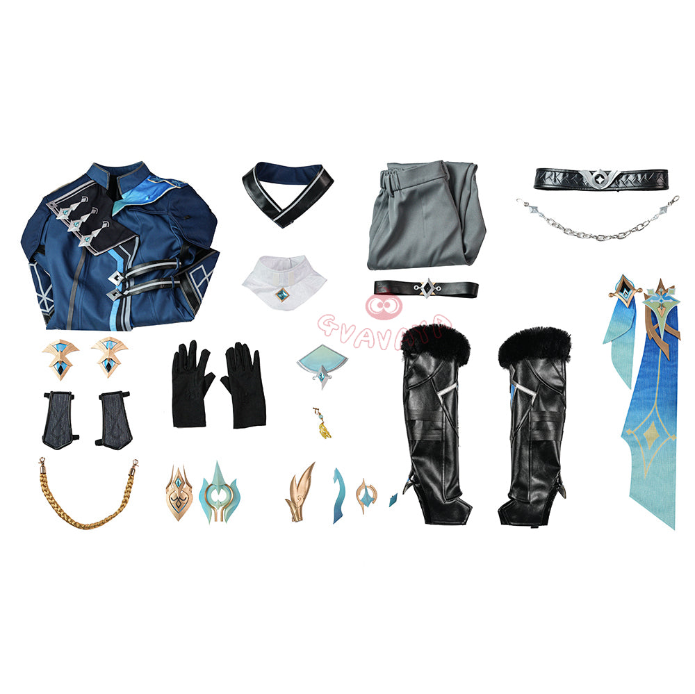 Gvavaya Game Cosplay Genshin Cosplay Aether Snezhnaya Cosplay Costume