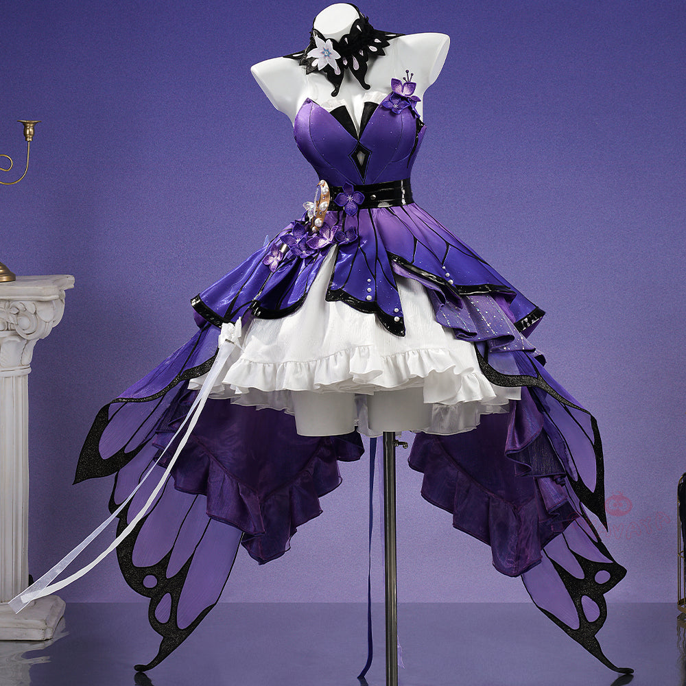 Gvavaya Game Cosplay HSR Cosplay Castorice Gossamer Flutter Splash Art Cosplay Costume
