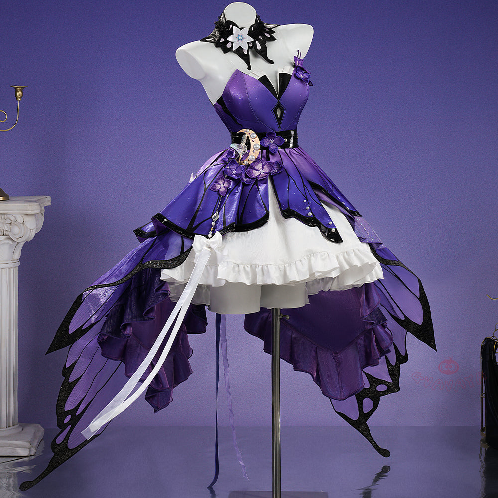 Gvavaya Game Cosplay HSR Cosplay Castorice Gossamer Flutter Splash Art Cosplay Costume
