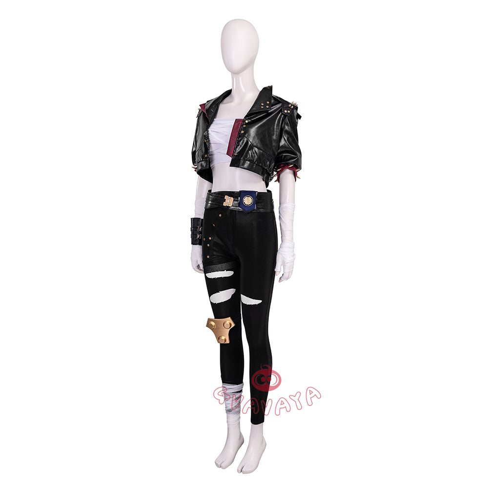 Gvavaya Anime Cosplay League of Legends Arcane Season2 Cosplay Vi Black Leather Suit Cosplay Costume