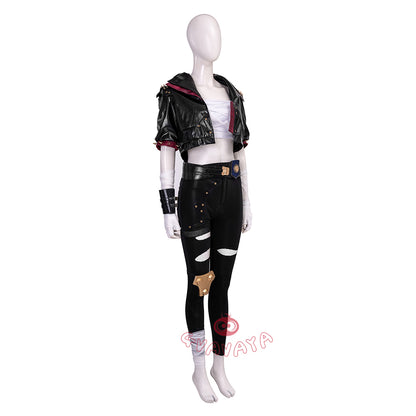 Gvavaya Anime Cosplay League of Legends Arcane Season2 Cosplay Vi Black Leather Suit Cosplay Costume