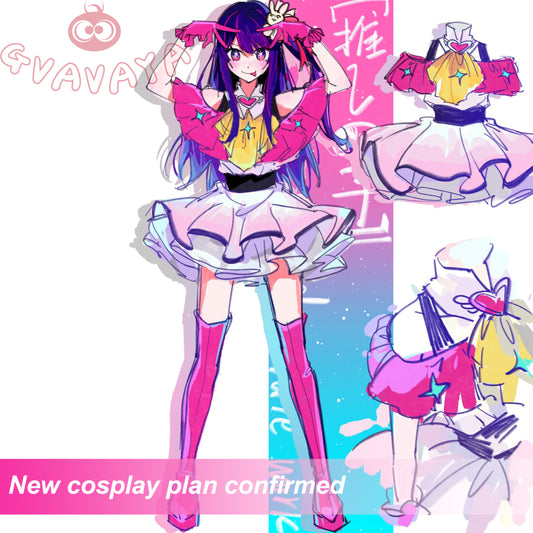Gvavaya Anime Cosplay Oshi no Ko Fannart Ai Hoshino Fanart Cosplay Costume