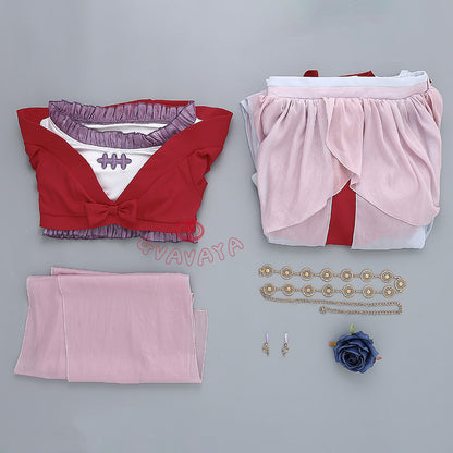 Gvavaya Anime Cosplay The Apothecary Diaries Cosplay Maomao Dance Red Dress Maomao Cosplay Costume