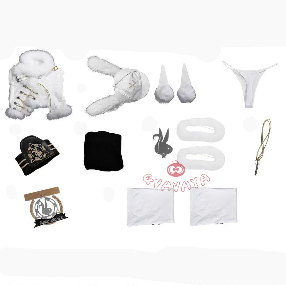 Gvavaya Game Cosplay Goddess of Victory: Nikke Cosplay Blanc (Fortune Express) Cosplay Costume