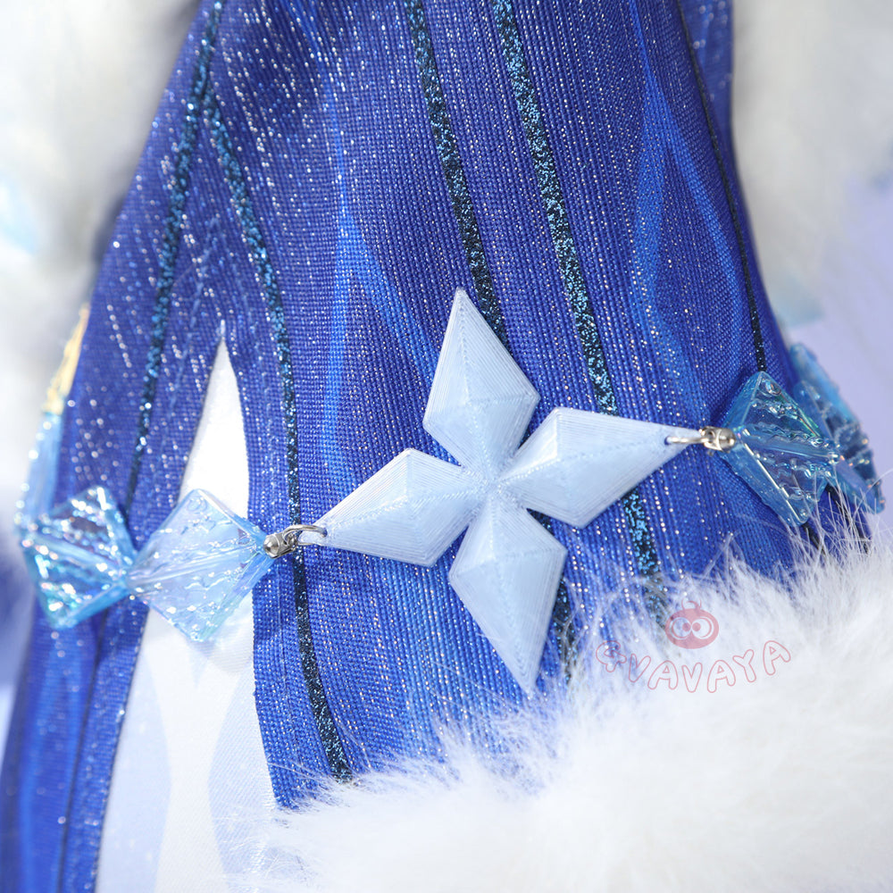 Gvavaya Game Cosplay Genshin Cryo Archon Tsaritsa Cosplay Costume