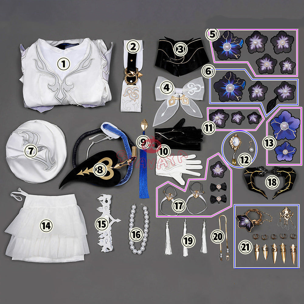 Gvavaya Game Cosplay Honkai Star Rail Cosplay Constance(The Dahlia) Cosplay Costume