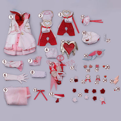 Gvavaya Game Cosplay Honkai Impact 3rd Cosplay Costume Elysia Hi Love Elf Cosplay Costume