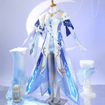Gvavaya Game Cosplay Genshin Cryo Archon Tsaritsa Cosplay Costume