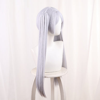 Gvavaya Anime Cosplay Frieren: Beyond Journey's End Frieren Cosplay Wig 65cm Silver White Wig