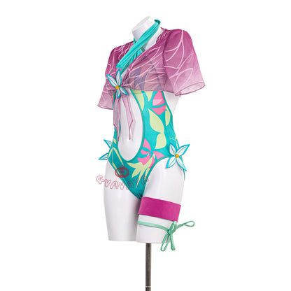 Gvavaya Game Cosplay MR Psylocke Breezy Butterfly Swimsuit Psylocke Cosplay