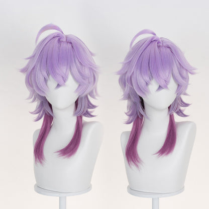 Gvavaya Game Cosplay Genshin Impact Durin Cosplay Wig 50cm Blue Wig