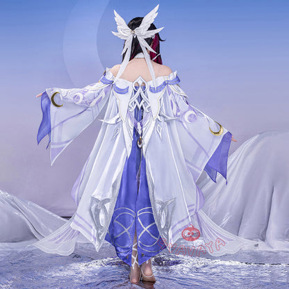 Gvavaya Game Cosplay Genshin Impact Cosplay Columbina (Damselette) Cosplay Costume A