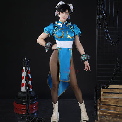 Gvavaya Game Cosplay Overwatch 2 x Street Fighter 6 Cosplay Chunli Juno Cosplay Costume
